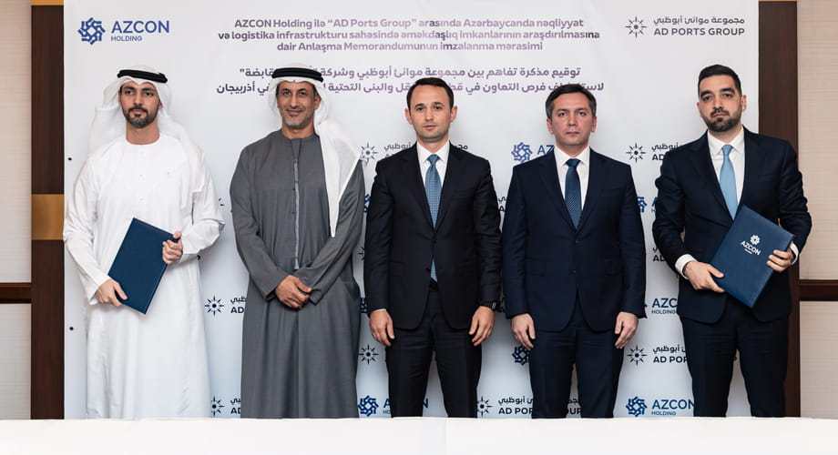 مجموعة موانئ أبوظبي تستكشف آفاق التعاون مع “أزكون القابضة” في قطاعات النقل والبنى التحتية اللوجستية في أذربيجان