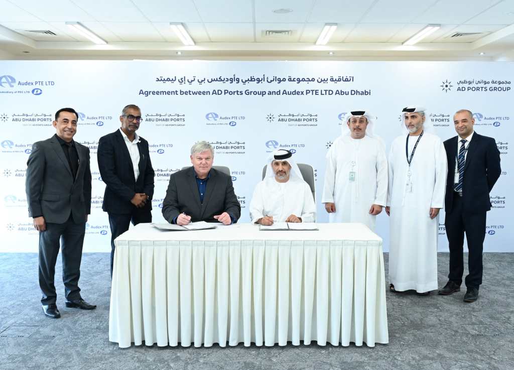 مجموعة موانئ أبوظبي توقع اتفاقية مع شركة “اوديكس بي تي اي ليمتد” لبناء مرافق التصنيع الهندسي الخاصة بها في ميناء خليفة