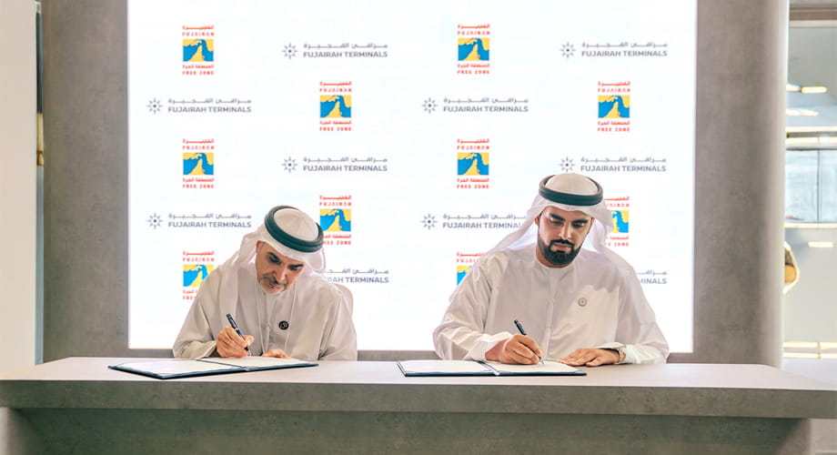 مرافئ الفجيرة التابعة لمجموعة موانئ أبوظبي تتعاون مع هيئة المنطقة الحرة بالفجيرة لتعزيز دور الإمارة في القطاع البحري العالمي