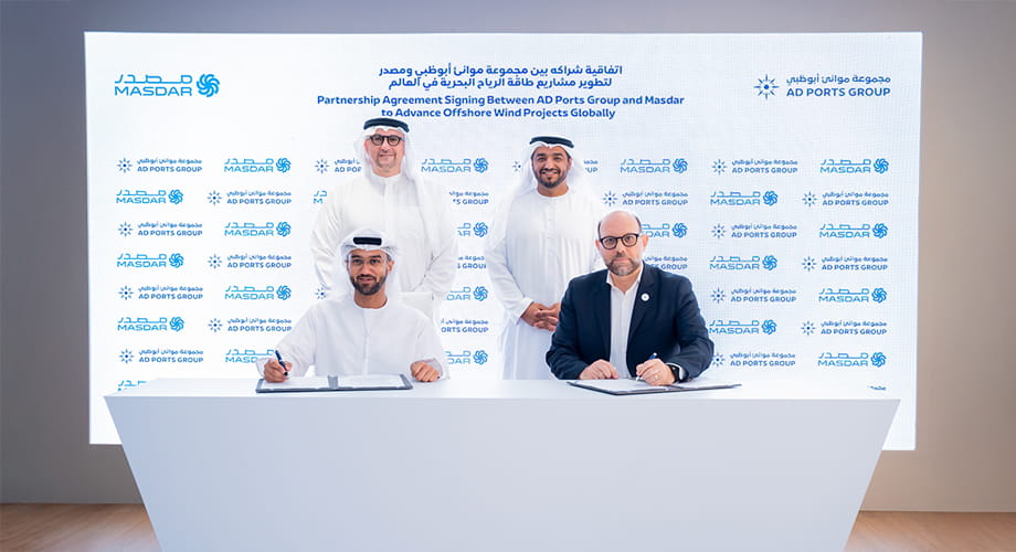 AD Ports Group and Masdar Sign Partnership Agreement to Advance Offshore Wind Projects