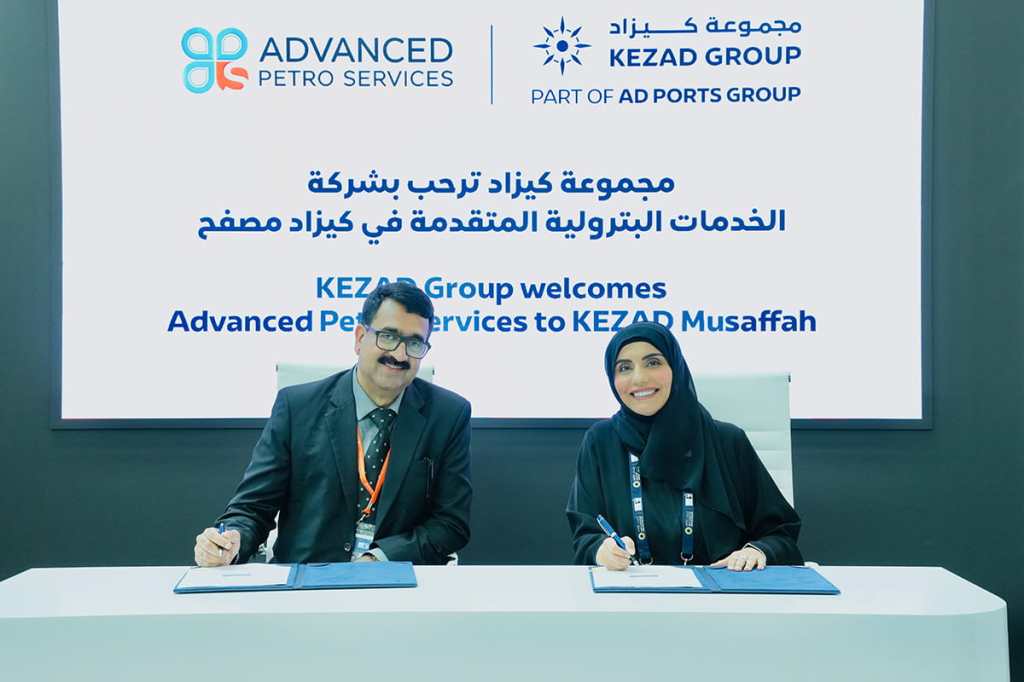 KEZAD Group Signs Lease Agreement with Advanced Petro Services for Facility in KEZAD Musaffah