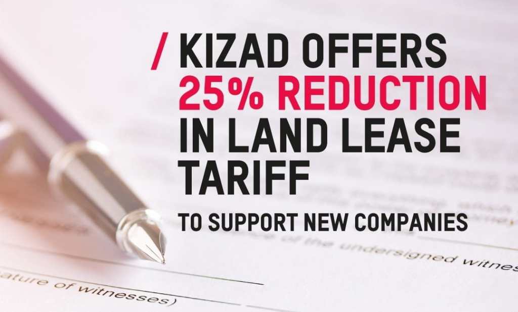 KIZAD Offers 25% Reduction in Land Lease Tariff