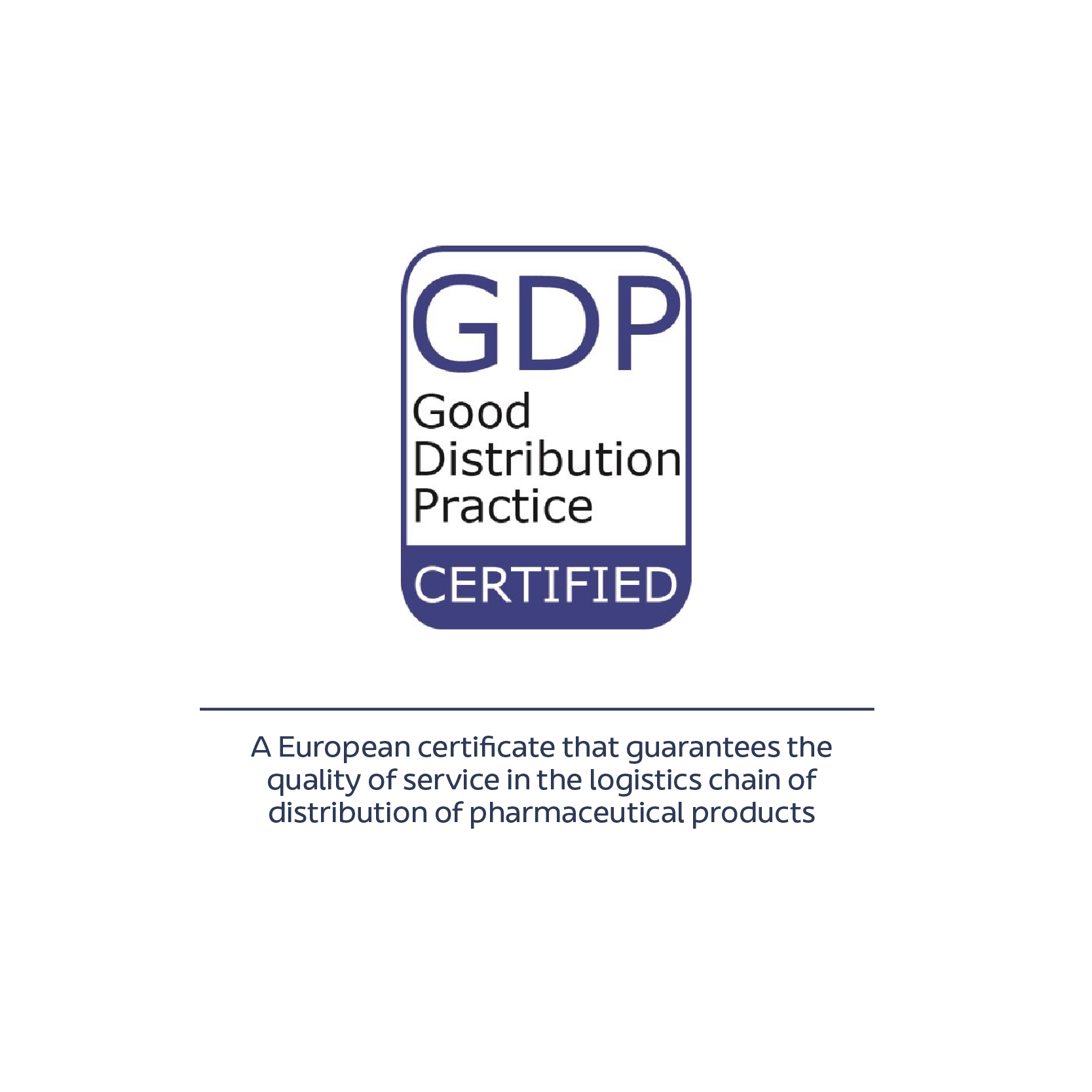 Accreditation GDP Cerified